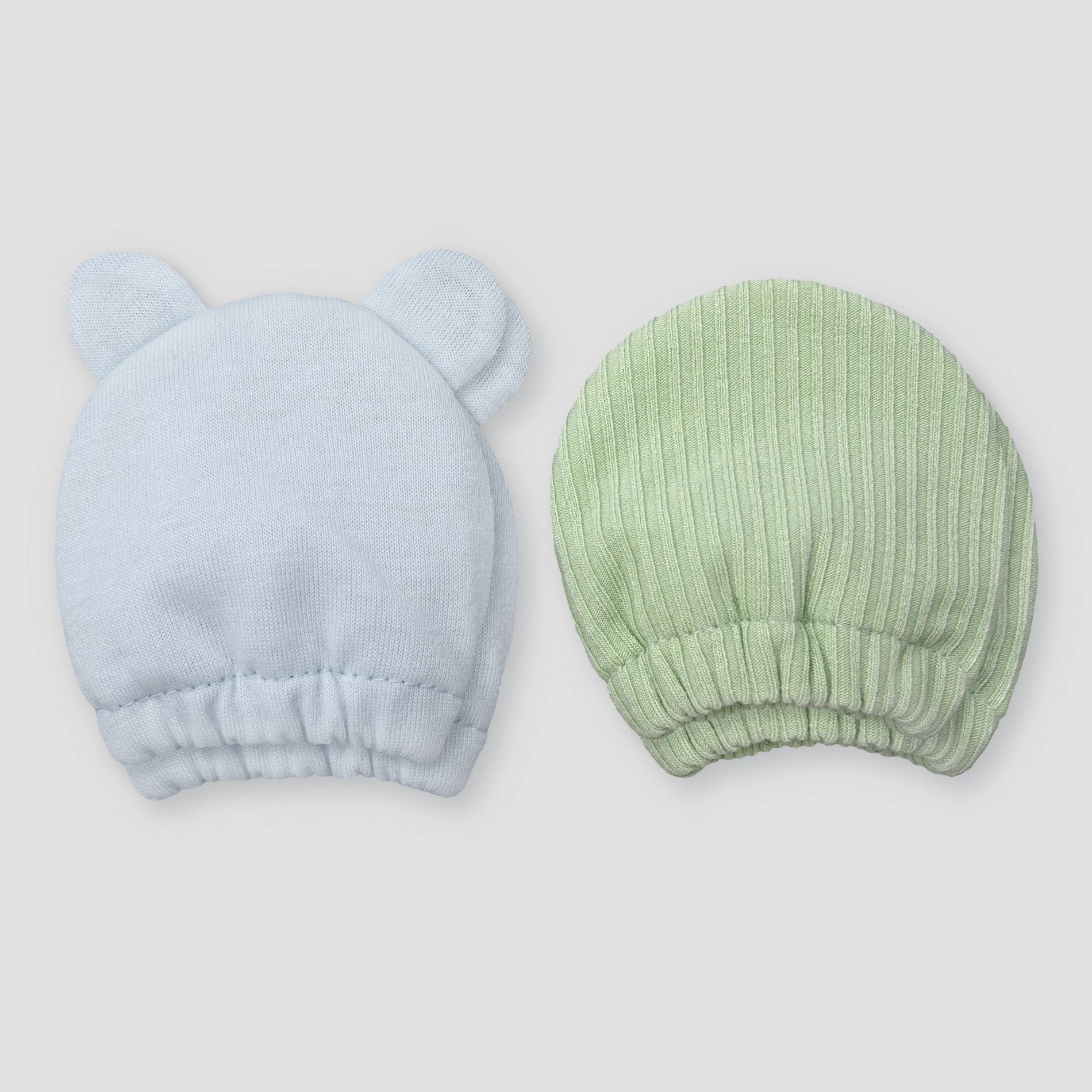Carter's Just One You® Baby Boys' 2pk Mittens - Blue/Green Newborn