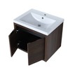 ChicFurnit Bathroom Vanities Modern Vanity with Sleek Design and Ample Storage for Bathroom Spaces, Brown,23.6”*18.1”*20.5" - 3 of 4