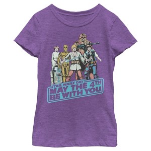 Girl's Star Wars May the Fourth Classic Poster T-Shirt - 1 of 4