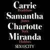 Junior's Women Sex and the City City Girls Name Stack T-Shirt - 2 of 4