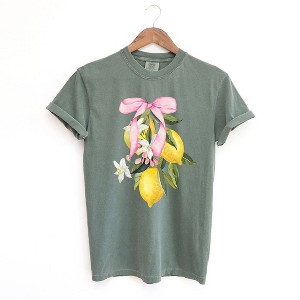 Simply Sage Market Women's Coquette Lemon Bundle Short Sleeve Garment Dyed Tee - 1 of 2