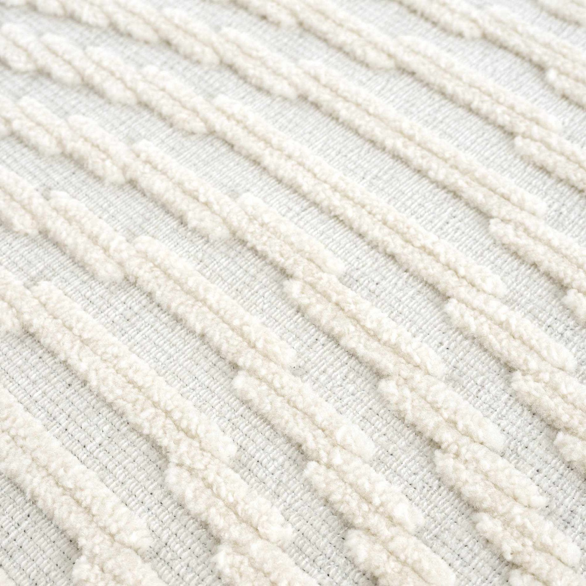 Hauteloom Rectangle Area Rug   White