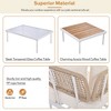 8-Piece Patio Sectional Sofa Set with Tempered Glass Coffee Table and Wooden Coffee Table for Outdoor Oasis, Garden, Patio and Poolside - 2 of 4