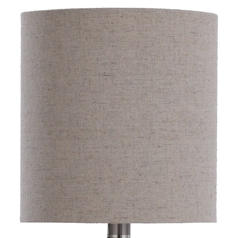 Textured Glass Accent Lamp Amber Finish White Shade - StyleCraft, 4 of 15