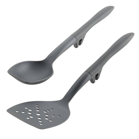 Hastings Home Kitchen Utensil and Gadget Set with Plastic Spatula and  Spoons - 6 pieces