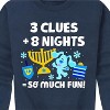 Boys' - Blue's Clues & You! - A Blue Christmas Graphic Long Sleeve Fleece Sweatshirt - 2 of 4