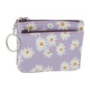 Unique Bargains Two Zippered Pockets Floral Coin Purse Wallet 1 Pc - 3 of 4