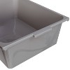 Honey-Can-Do 6 Bin rolling cart: Steel Utility Storage, Fade-Resistant, Ground Freestanding, 34" Height, 24" Depth, Gray - 4 of 4