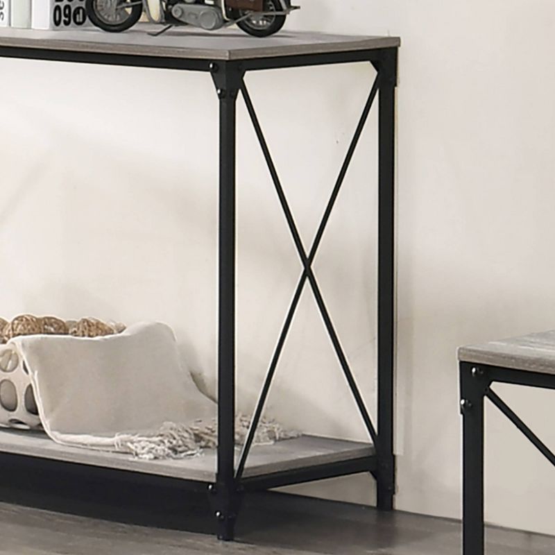 Rosslea Lower Shelf Sofa Table Black/Gray - HOMES: Inside + Out, 6 of 7