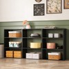 Short Tower Wood Built In Closet Organizer Unit, Wood Closet Organizer Starter Kit, Mounted Closet Systems - 2 of 4
