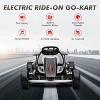 24v Electric Go Kart for Kids 6-12 Years Old, Battery Powered Drifting Ride-on Car with Powerful Motor, Slow Start, Built-in Music - 2 of 4