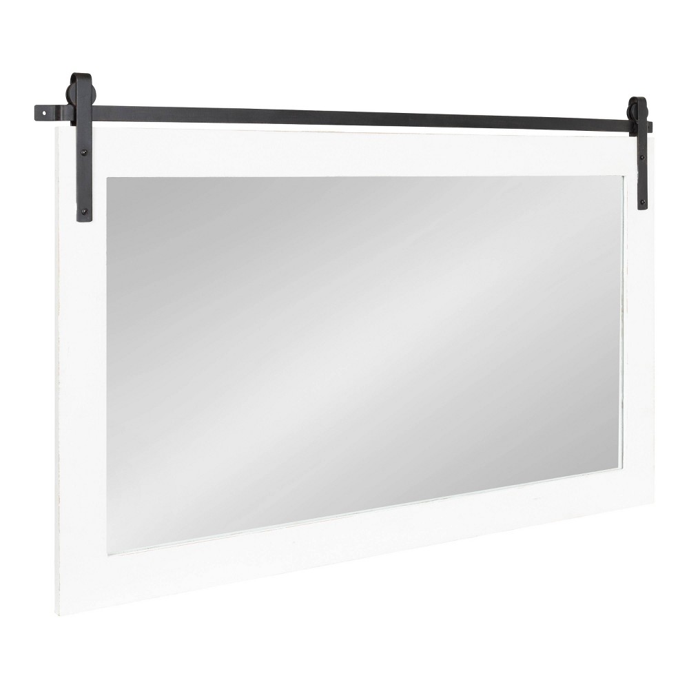 Photos - Wall Mirror 40" x 26" Cates Rectangle  White - Kate & Laurel All Things Dec