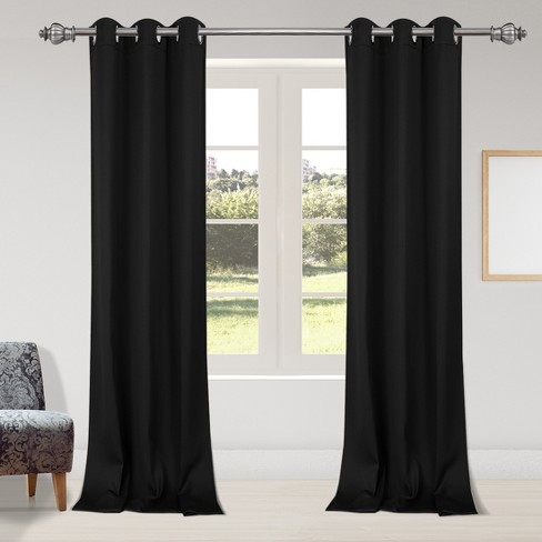 2 Pcs 42 X 95 Inch Solid Blockout, 95 Inch Curtain Panels
