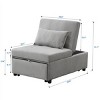 Ottoman Sofa Bed Modern with Space-Saving Foldable Design for Living Room or Dorm 39.8in-3irtyhousy - 4 of 4