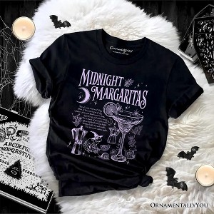 Midnight Margaritas Halloween T-Shirt, Whimsical Tee for Drinking Witches | OrnamentallyYou - 1 of 4