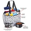 Mobile Dog Gear Dogssentials Travel Tote, Black w/ White Paw Print - 4 of 4