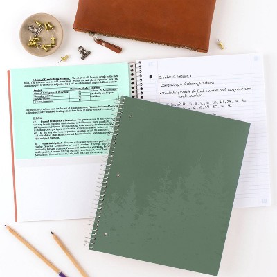 Five Star 100g College Ruled Notebook 11&#34;x9.75&#34; Olympic Green_3