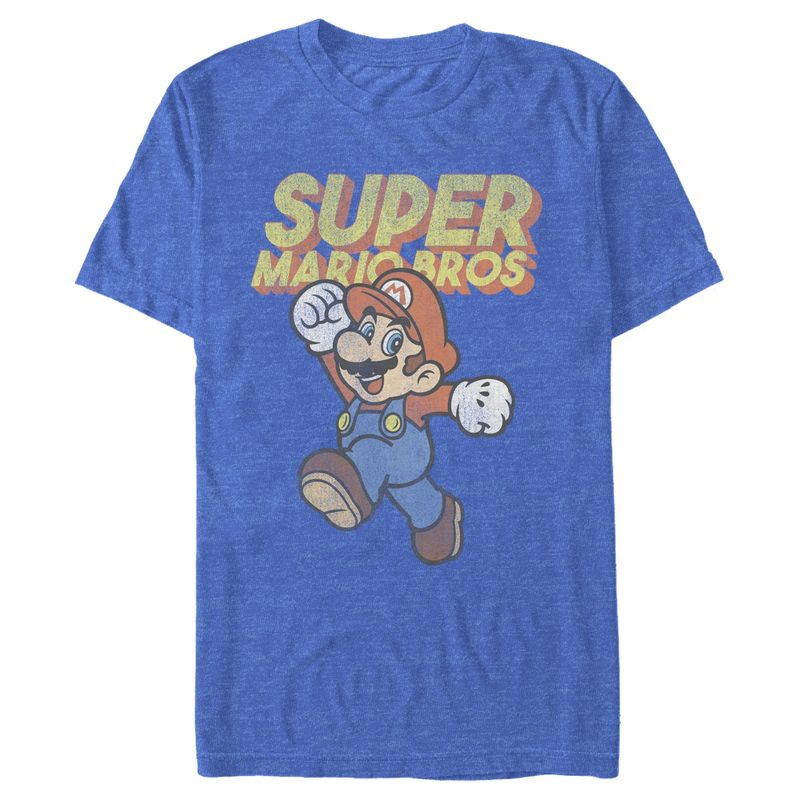 Men's Nintendo Mario Retro Jump T-Shirt, 1 of 4