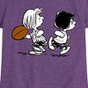 Girls' - Peanuts - Marcie Patty Football Fitted Short Sleeve Graphic T-Shirt - 2 of 4