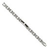 Black Bow Jewelry Men's 10mm Stainless Steel & Carbon Fiber I.D. Bracelet, 8.5 Inch - image 2 of 4