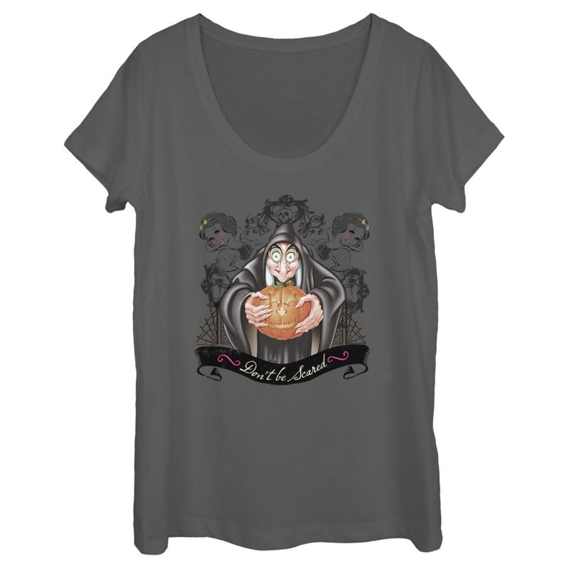 Women's Snow White and the Seven Dwarves Evil Queen Pumpkin Scoop Neck, 1 of 5
