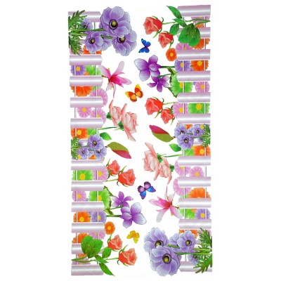 Slickblue Vibrant Spring Wall Art Decals – Vinyl Stickers for Fresh Floral Home Decoration 13.4" x 26.8"