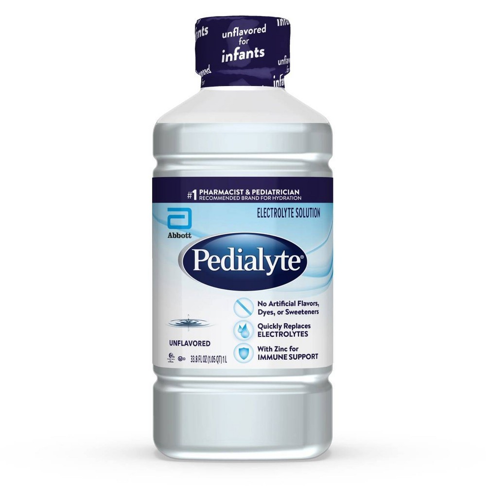 Photos - Baby Food Pedialyte Electrolyte Solution Hydration Drink - Unflavored - 33.8 fl oz