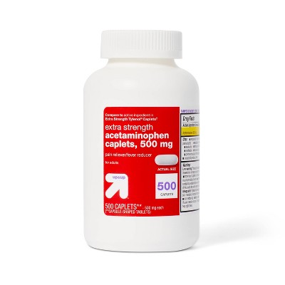 Acetaminophen Extra Strength Pain Reliever & Fever Reducer Caplets 500ct Up & Up™ Target