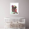 13" x 19" Cocktail Fresh Bear Animals Framed Wall Art Brown/Red - Olivia's Easel - 4 of 4