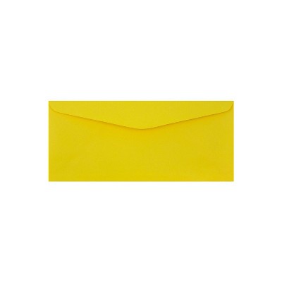 JAM Paper #9 Business Colored Envelopes 3.875 x 8.875 Yellow Recycled 1532902I