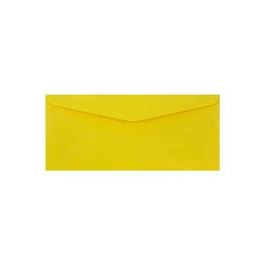 JAM Paper #9 Business Colored Envelopes 3.875 x 8.875 Yellow Recycled 1532902I - 1 of 2