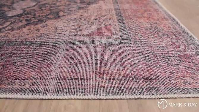Mark & Day Olterterp Washable Woven Indoor Area Rugs Clay, 2 of 12, play video