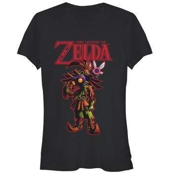 Juniors Womens Nintendo Legend of Zelda Skull Kid's Mask T-Shirt