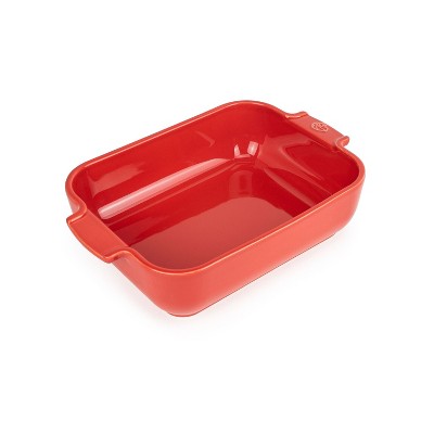 Peugeot Appolia Red Ceramic 1.5 Quart Rectangular Baking Dish 