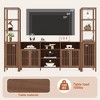 3-Piece Large TV Stand with Bookshelves for TVs Up to 70", TV Entertainment Center Media Center with Doors and Shelves, 70 Inch TV Hutch - 2 of 4