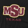 Midwestern State University Distressed Primary Kids T-Shirt For Youth Black - 2 of 4