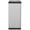 vidaXL Garden Storage Cabinet with Shelf in Gray and Black - PVC and PP Cabinet - Compact and Secure Outdoor Cabinet - 4 of 4