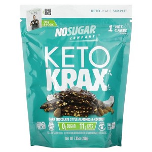 No Sugar Company Keto Krax, Dark Chocolate Style Almonds & Coconut, 7.05 oz (200 g) - 1 of 2