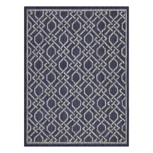 Indoor Outdoor Farmhouse Area Rugs for Backyard Deck Patio, Plush Thick Low Pile Throw Carpet for Bedroom Living Room Dining Room - 1 of 4