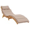 vidaXL Sun Lounger with Cushion Taupe Solid Wood Acacia - 2 of 4