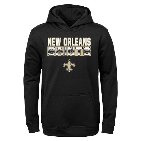 Nfl New Orleans Saints Boys' Long Sleeve Performance Hooded Sweatshirt - L  : Target