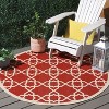 Courtyard CY6032 UV & Stain Resistant Non-Shedding Power Loomed Indoor/Outdoor Rugs - Safavieh - 2 of 4
