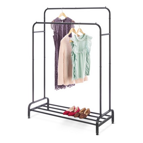 Whitmor Double Rod Garment Rack Black Target