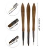 Unique Bargains French Style Nail Painting Brushes Set for Polish Painting Home DIY Brown 3 Pcs - 4 of 4