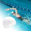 Unique Bargains Silicone Waterproof Vines Print Swim Cap 1 Pc - 2 of 4