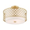 Livex Lighting Arabesque 3 - Light Semi-Flush Mount in  Soft Gold - 3 of 4