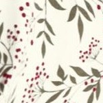 ivory leaf print