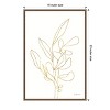Amanti Art Rooted Florals V Gold by Becky Thorns Canvas Wall Art Print Framed 16 x 23-in. - 4 of 4