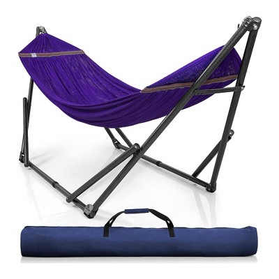 Tranquillo Universal 106.5" Double Hammock with Adjustable Stand and Bag