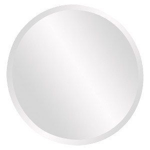 28" Round Decorative Wall Mirror - Howard Elliott: Modern Style, No Frame, Wall Mount, 20 lbs - 1 of 4